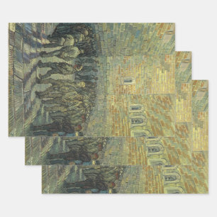 Vincent van Gogh - Gefangene beim Exerzieren Geschenkpapier Set