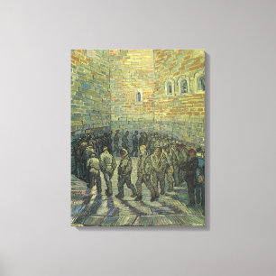 Vincent van Gogh - Gefangene beim Exerzieren Leinwanddruck