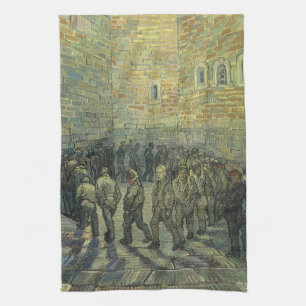 Vincent van Gogh - Gefangene beim Hofgang Geschirrtuch