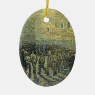 Vincent van Gogh - Gefangene beim Rundgang Keramikornament