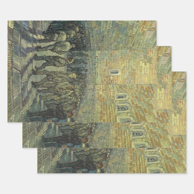 Vincent van Gogh - Gefangene, die Sport treiben Geschenkpapier Set (Set)