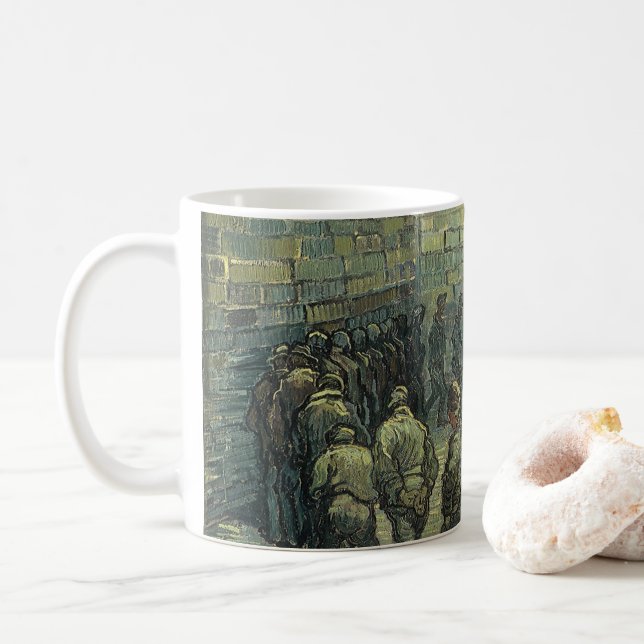 Vincent van Gogh - Gefangene, die Sport treiben Kaffeetasse (Mit Donut)
