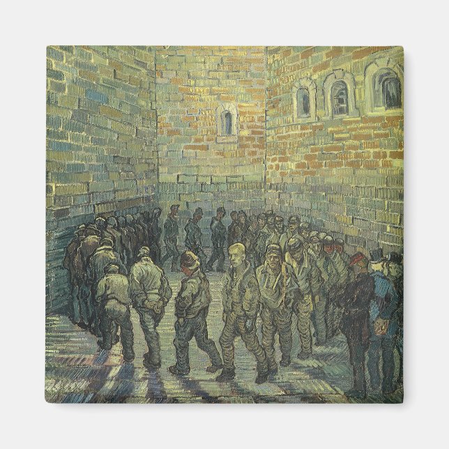 Vincent van Gogh - Gefangene, die Sport treiben Magnet (Vorne)