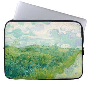 Vincent Van Gogh Gemälde Grüne Weizenfeld Laptopschutzhülle