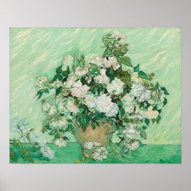 Vincent van Gogh Gemälde, Rose 1890 Poster (Vorne)