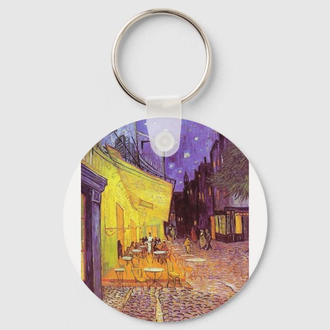 Vincent Van Gogh Gemälde: Van Gogh Cafe Schlüsselanhänger (Vorderseite)