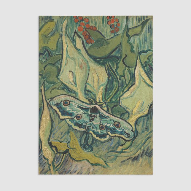 Vincent van Gogh - Giant Peacock Moth Seidenpapier (Von Creator hochgeladen)
