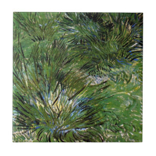Vincent Van Gogh - Grasbüschel Kunstwerk Fliese