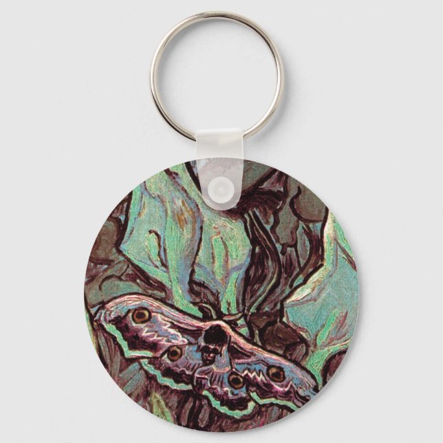 Vincent Van Gogh - Great Peacock Moth Fine Art Schlüsselanhänger (Vorderseite)