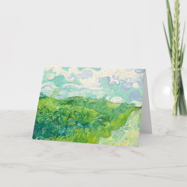 Vincent Van Gogh Green Wheatfield Karte (Vorderseite)