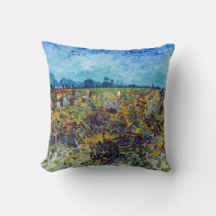 Vincent van Gogh - Grüne Weinberge Kissen