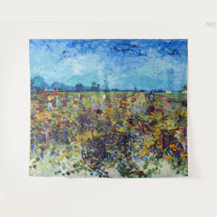 Vincent van Gogh - Grüne Weinberge Wandteppich