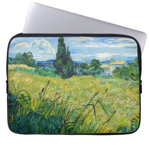 Vincent van Gogh - Grüne Weizenfelder mit Zypresse Laptopschutzhülle