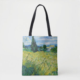 Vincent van Gogh - Grüne Weizenfelder mit Zypresse Tasche