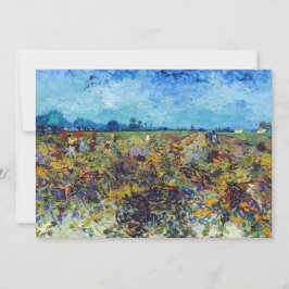 Vincent van Gogh - Grüner Weinberg Einladung