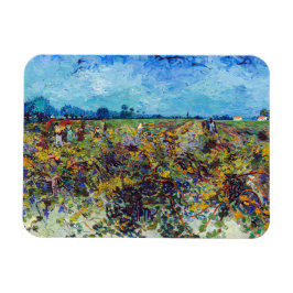 Vincent van Gogh - Grüner Weinberg Magnet