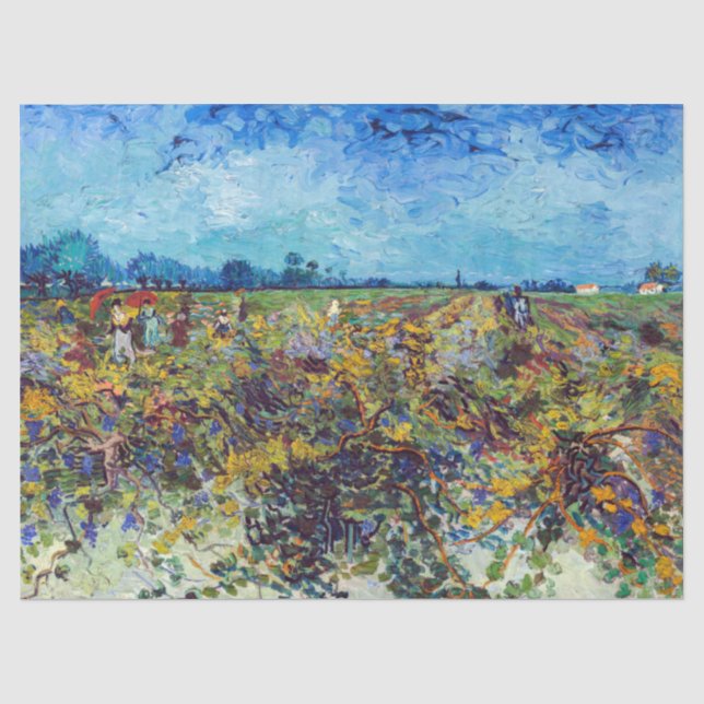 Vincent van Gogh - Grüner Weinberg Seidenpapier (Vorderseite)
