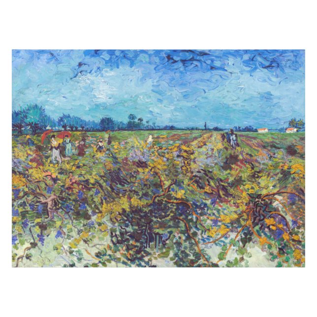 Vincent van Gogh - Grüner Weinberg Tischdecke (Vorderseite (Horizontal))