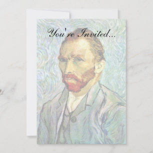 Vincent Van Gogh - Grünes Selbstporträt Fine Art Einladung