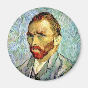 Vincent Van Gogh - Grünes Selbstporträt Fine Art Magnet