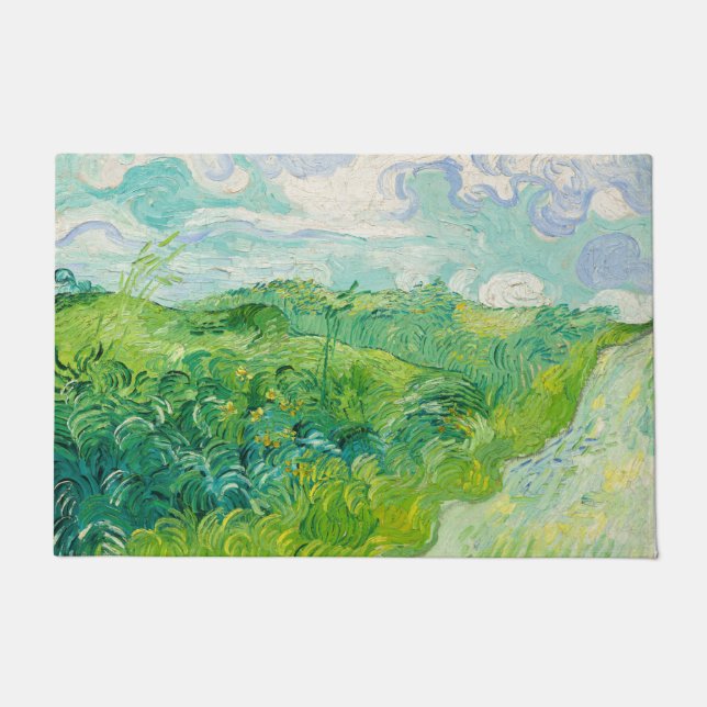Vincent van Gogh - Grünes Weizenfeld, Auvers Fußmatte (Vorderseite)