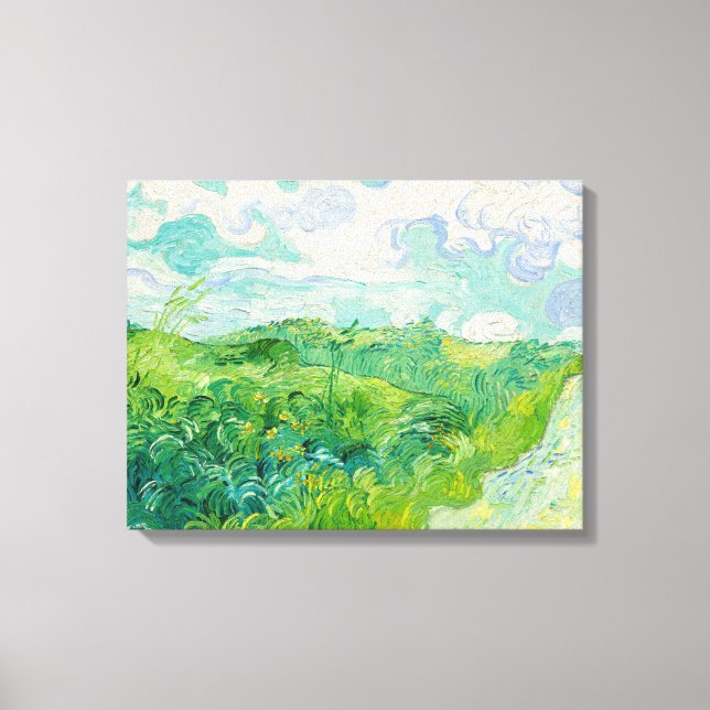Vincent van Gogh - Grünes Weizenfeld, Auvers Leinwanddruck (Vorderseite)