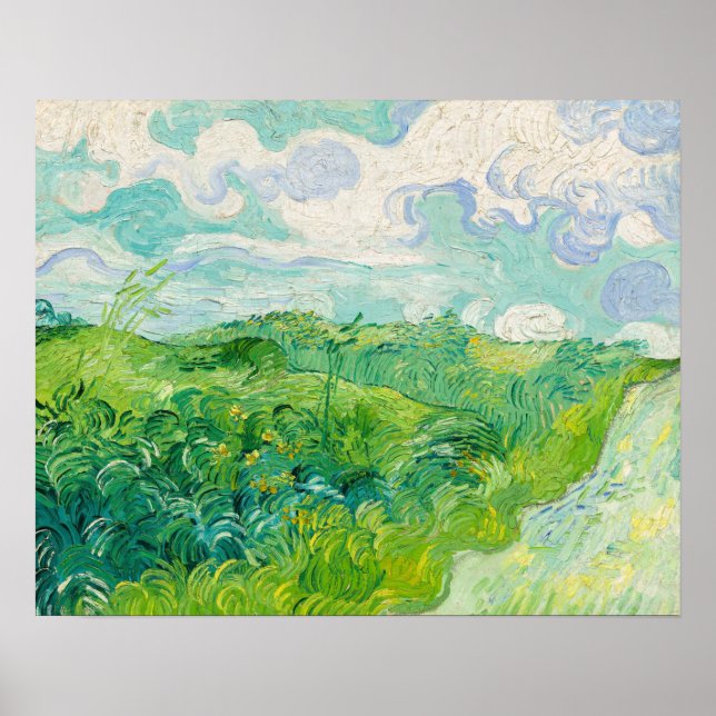 Vincent van Gogh - Grünes Weizenfeld, Auvers Poster (Vorne)