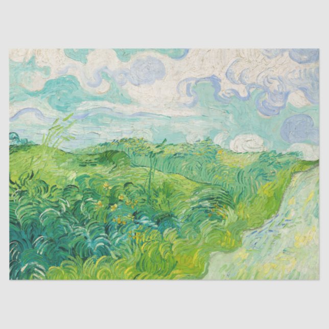 Vincent van Gogh - Grünes Weizenfeld, Auvers Seidenpapier (Vorderseite)