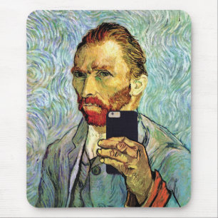 Vincent Van Gogh Handy Selfie Selbstportrait Mousepad