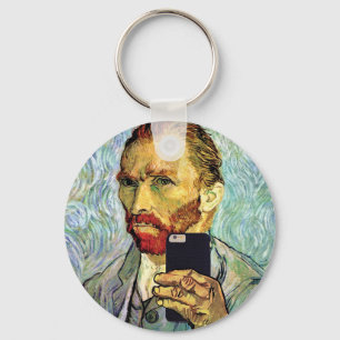 Vincent Van Gogh Handy-Selfie-Selbstporträt Schlüsselanhänger