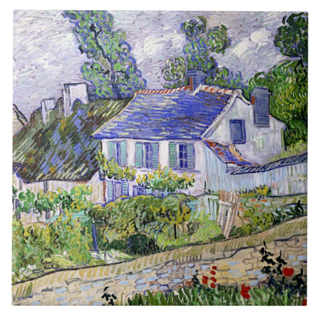 Vincent van Gogh, Häuser in Auvers, Fliese (Vorderseite)