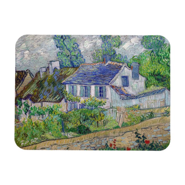 Vincent van Gogh - Häuser in Auvers Magnet (Horizontal)