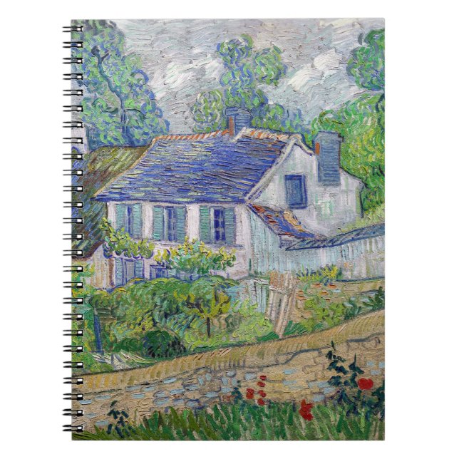 Vincent van Gogh - Häuser in Auvers Notizblock (Vorderseite)