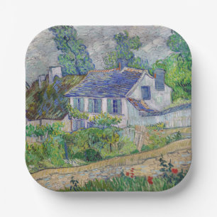 Vincent van Gogh - Häuser in Auvers Pappteller