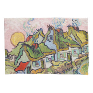 Vincent van Gogh - Häuser und Abbildung Kissenbezug