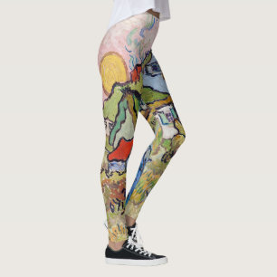Vincent van Gogh - Häuser und Figur  Leggings