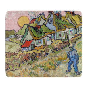 Vincent van Gogh - Häuser und Figur  Schneidebrett