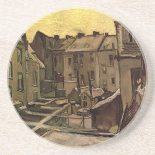 Vincent van Gogh, Hinterhof der alten Häuser, Antw Sandstein Untersetzer