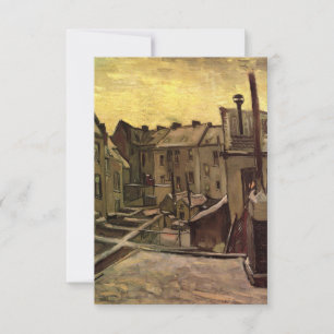 Vincent van Gogh, Hinterhöfe alter Häuser, Antwerp Einladung