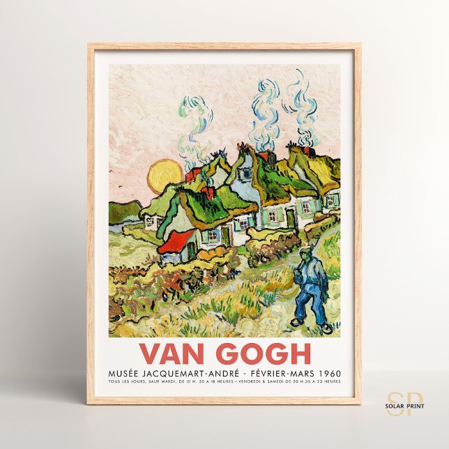 Vincent van Gogh Houses und Figure Art Print Retro Poster (Von Creator hochgeladen)