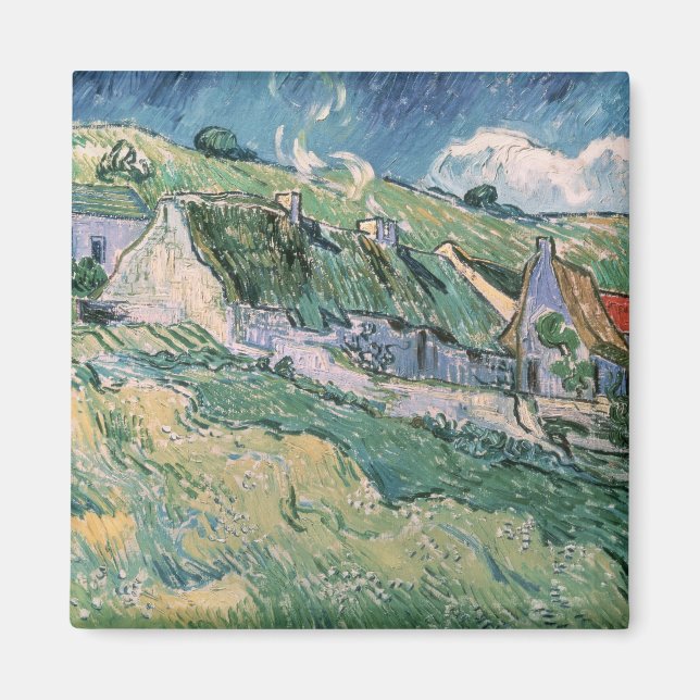 Vincent van Gogh | Hütten in Auvers-sur-Oise Magnet (Vorne)