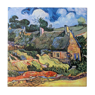 Vincent Van Gogh - Hütten in Cordeville Fliese