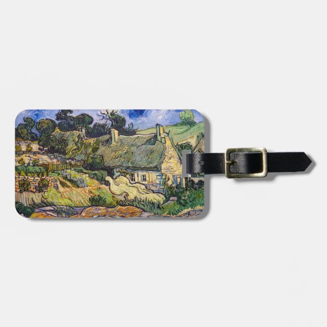 Vincent Van Gogh - Hütten in Cordeville Gepäckanhänger (Vorderseite horizontal)