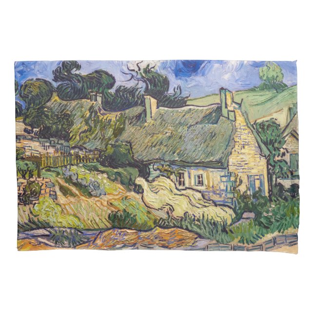 Vincent Van Gogh - Hütten in Cordeville Kissenbezug (Vorderseite)