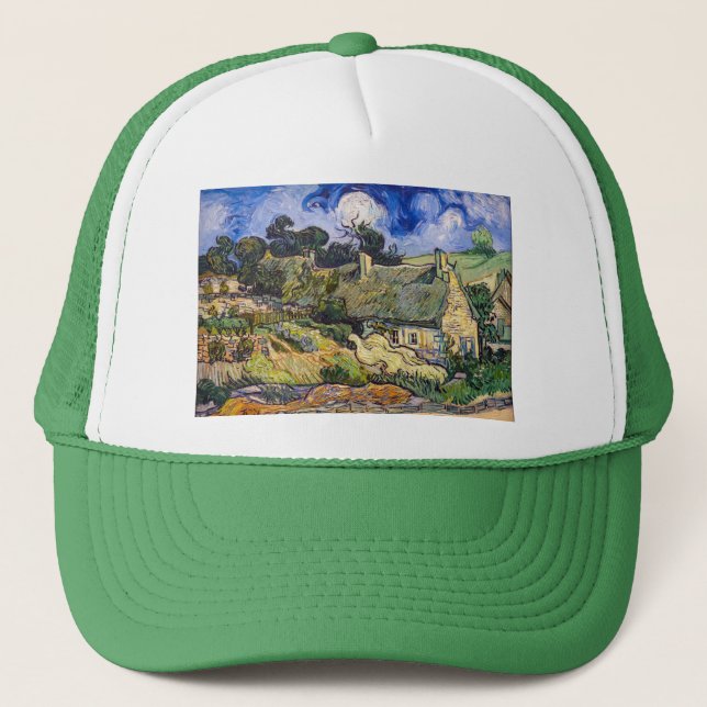 Vincent Van Gogh - Hütten in Cordeville Truckerkappe (Vorderseite)