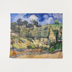 Vincent Van Gogh - Hütten in Cordeville Wandteppich