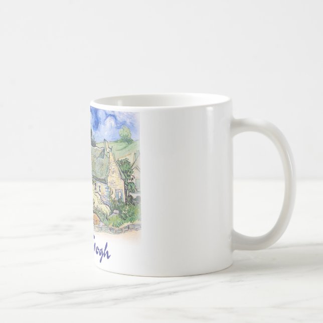 Vincent van Gogh - Hütten mit Thatched Dächern Kaffeetasse (Rechts)