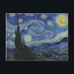 Vincent van Gogh Iconic Starry Night Postkarte<br><div class="desc">Vincent van Gogh's berühmteste Gemälde mit dem Titel "Starry Night".</div>