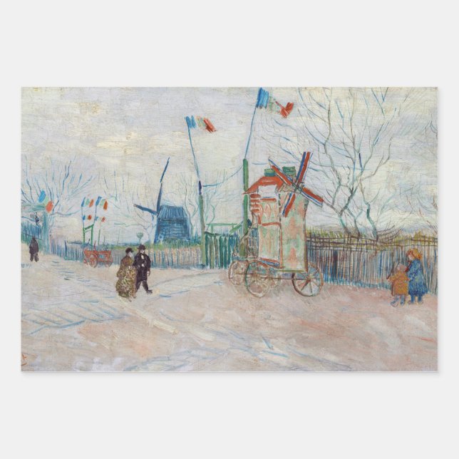 Vincent van Gogh - Impasse des Deux Freres Geschenkpapier Set (Vorderseite)