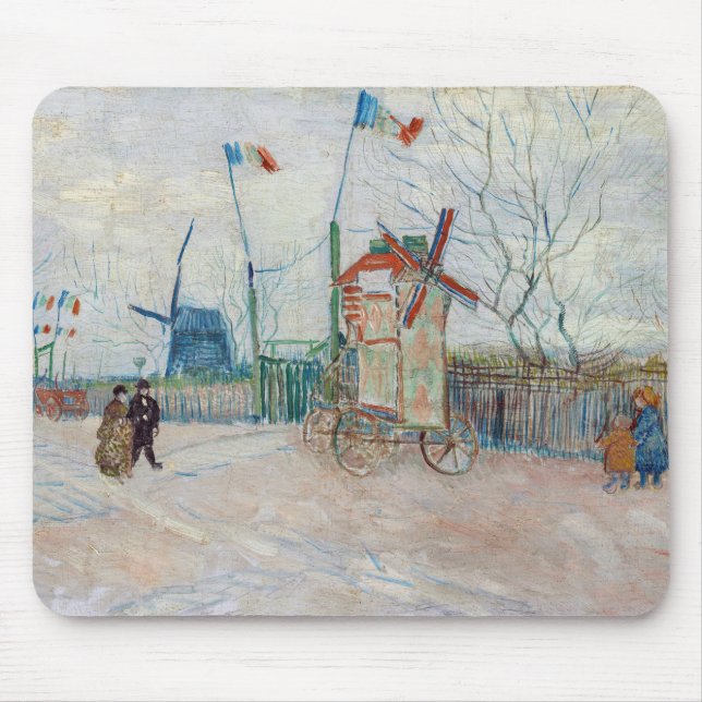 Vincent van Gogh - Impasse des Deux Freres Mousepad (Vorne)